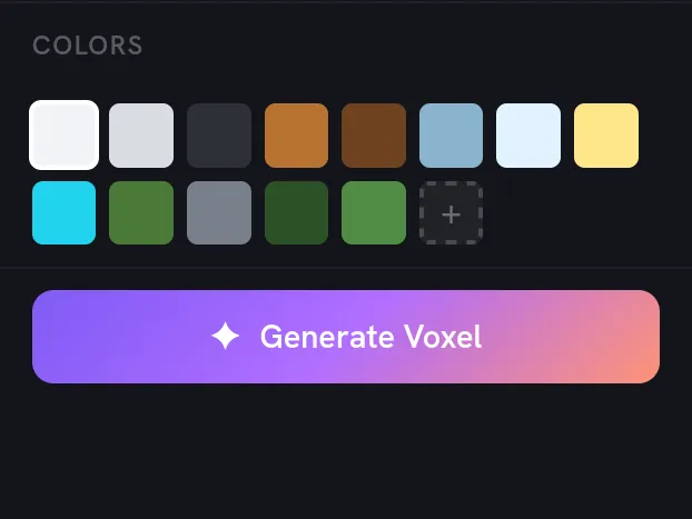 The material palette / Materials list